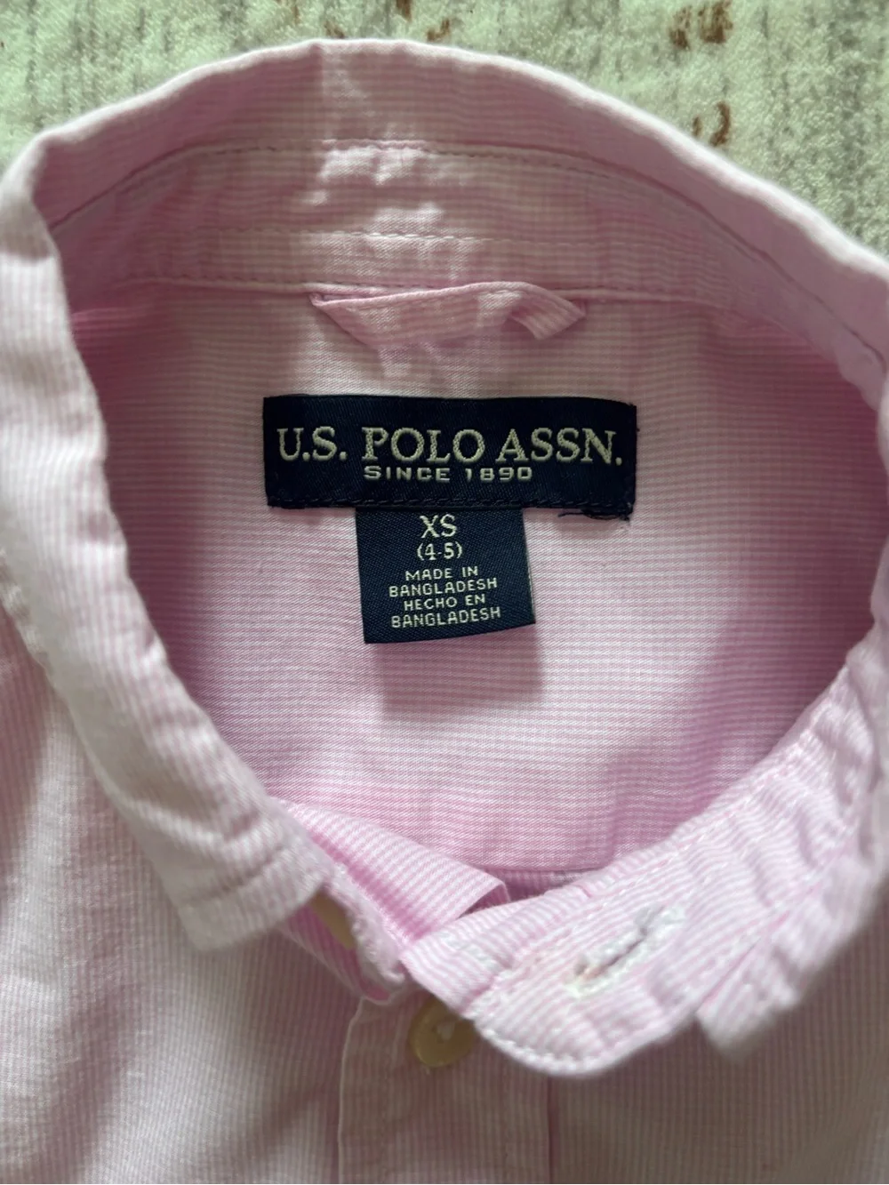 NWOT Boys’ Ralph Lauren Pink Short-Sleeve Oxford Shirt